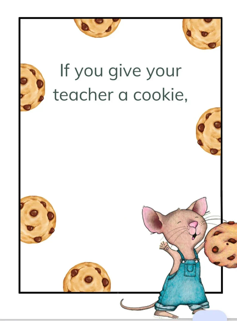 "IF YOU GIVE YOUR TEACHER A COOKIE"🍪📚 Gift Book